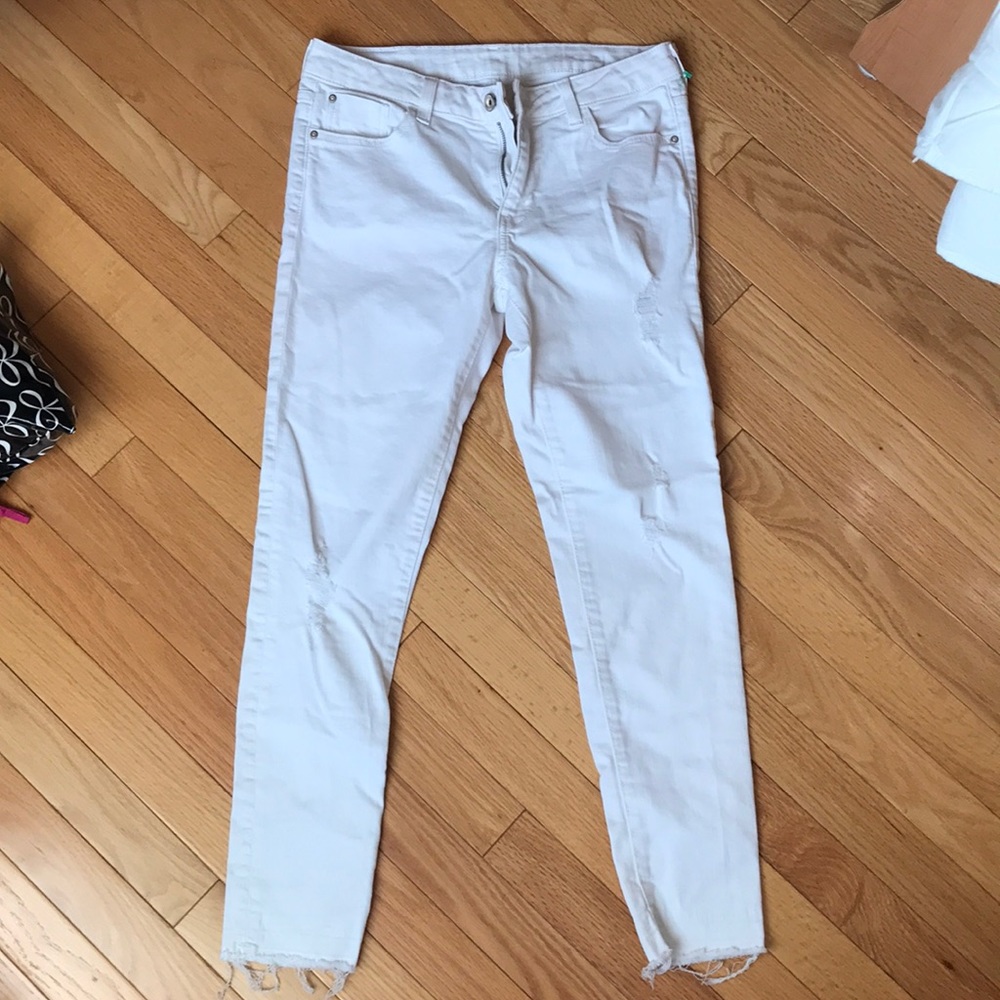 Zara white jeans 26